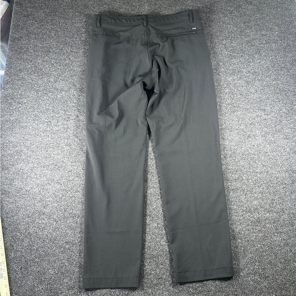 Hurley Mens Dri-FIT Performance Chino Pants BLACK 34x32 Straight Leg Activewear - Picture 3 of 7